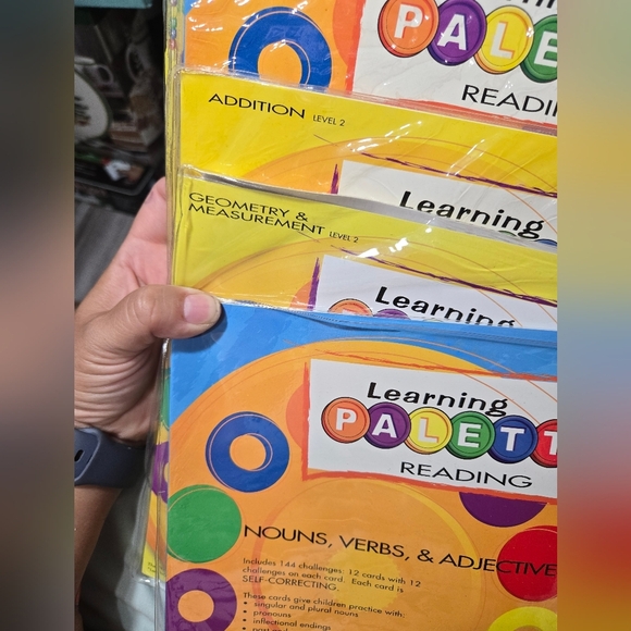 5 Saxon Learning Palettes For Children And 11 Packages Of Learbing Cards - Picture 6 of 9